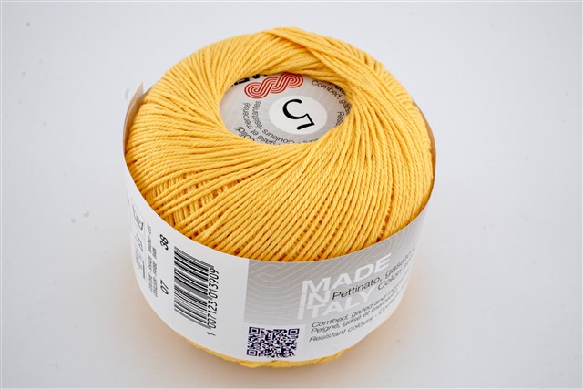 cotone n5 adriafil 50gr col 07 giallo sole